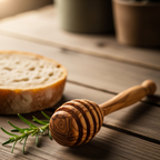 Honigloeffel-aus-olivenholz-auf-dem-tisch