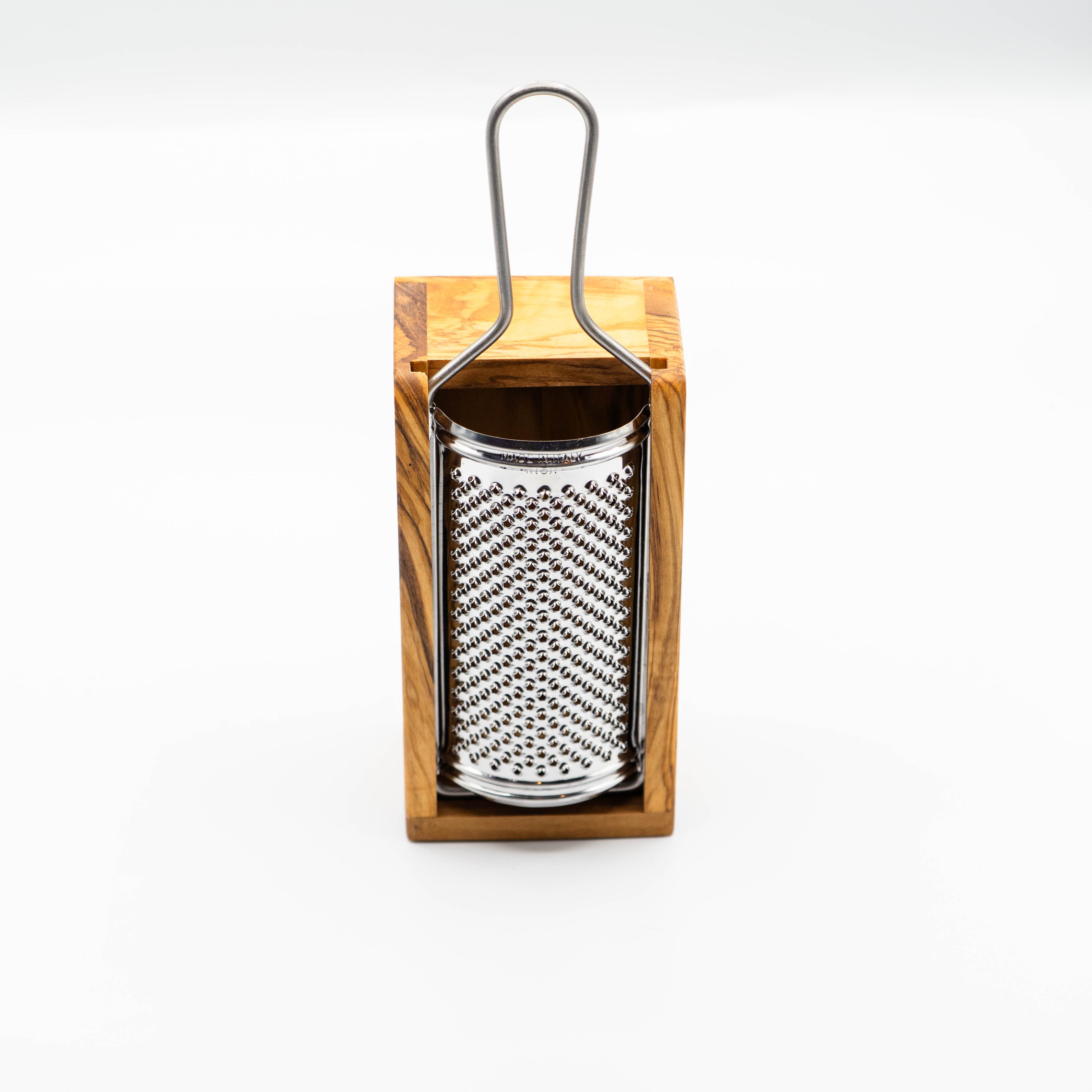 Parmesanreibe aus Olivenholz (18cm)