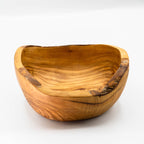 Runde Rustikale Schalen aus Olivenholz