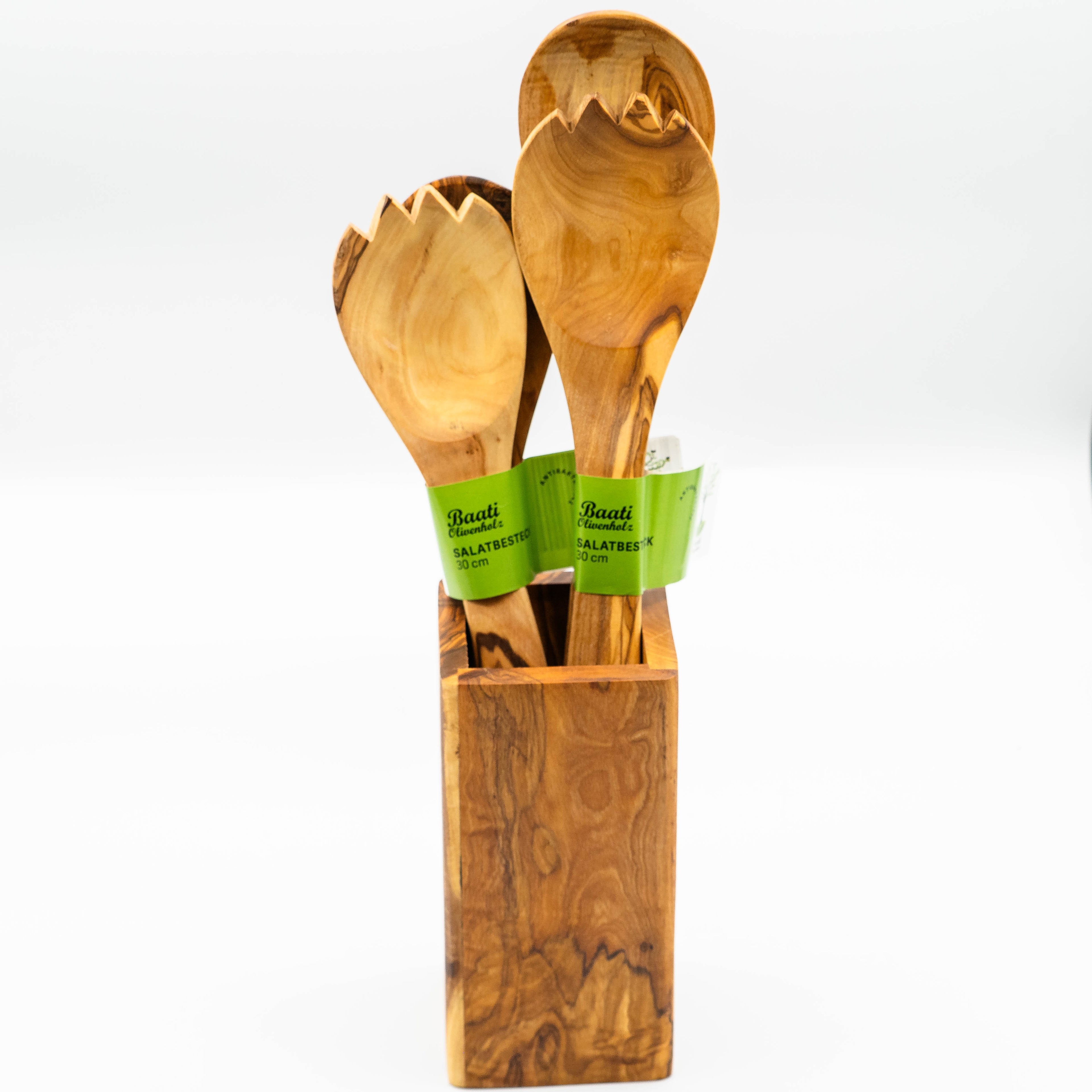 Salatbesteck 2er/3er SET aus Olivenholz