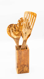 Kochbesteck 6-Set aus Olivenholz