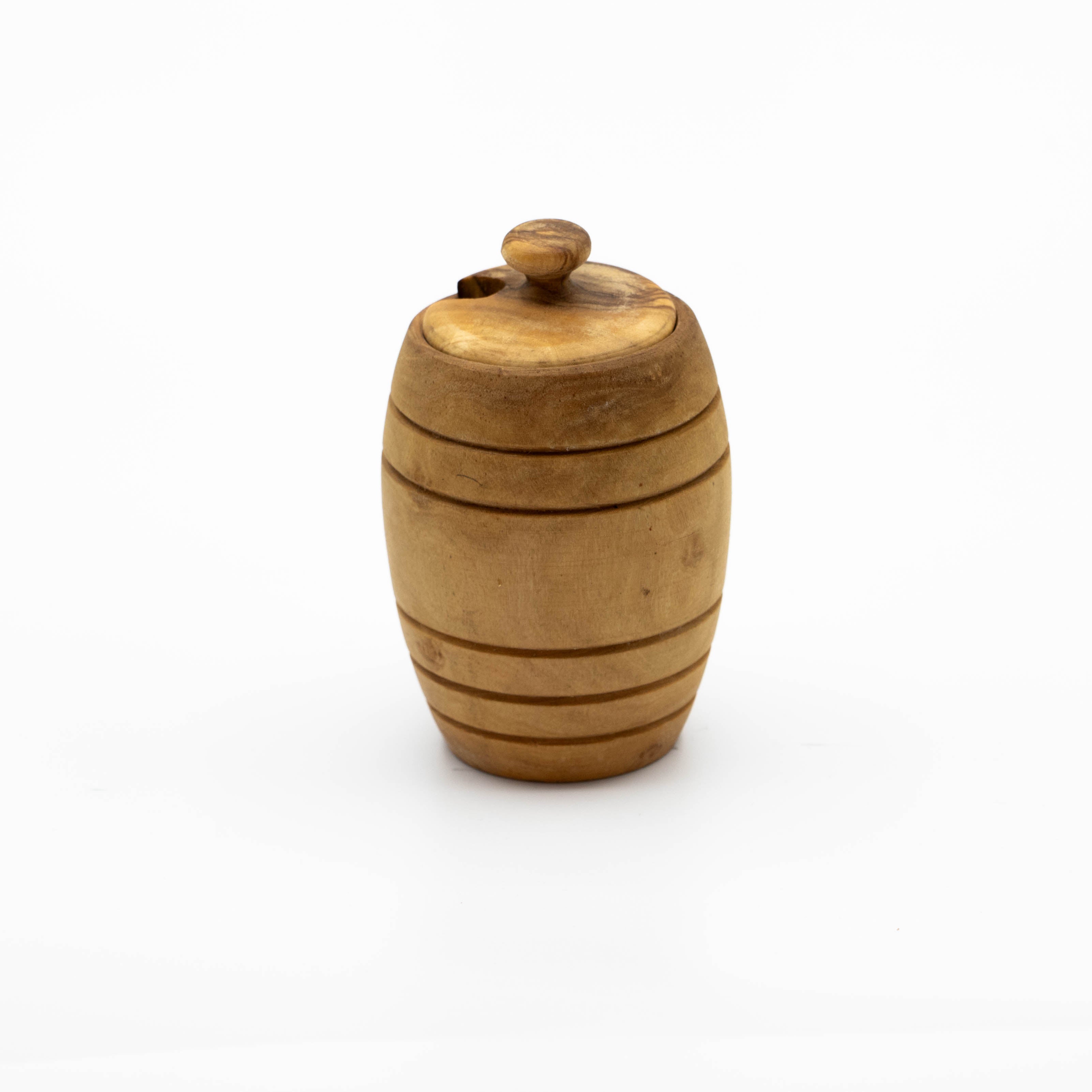 Honigtopf aus Olivenholz