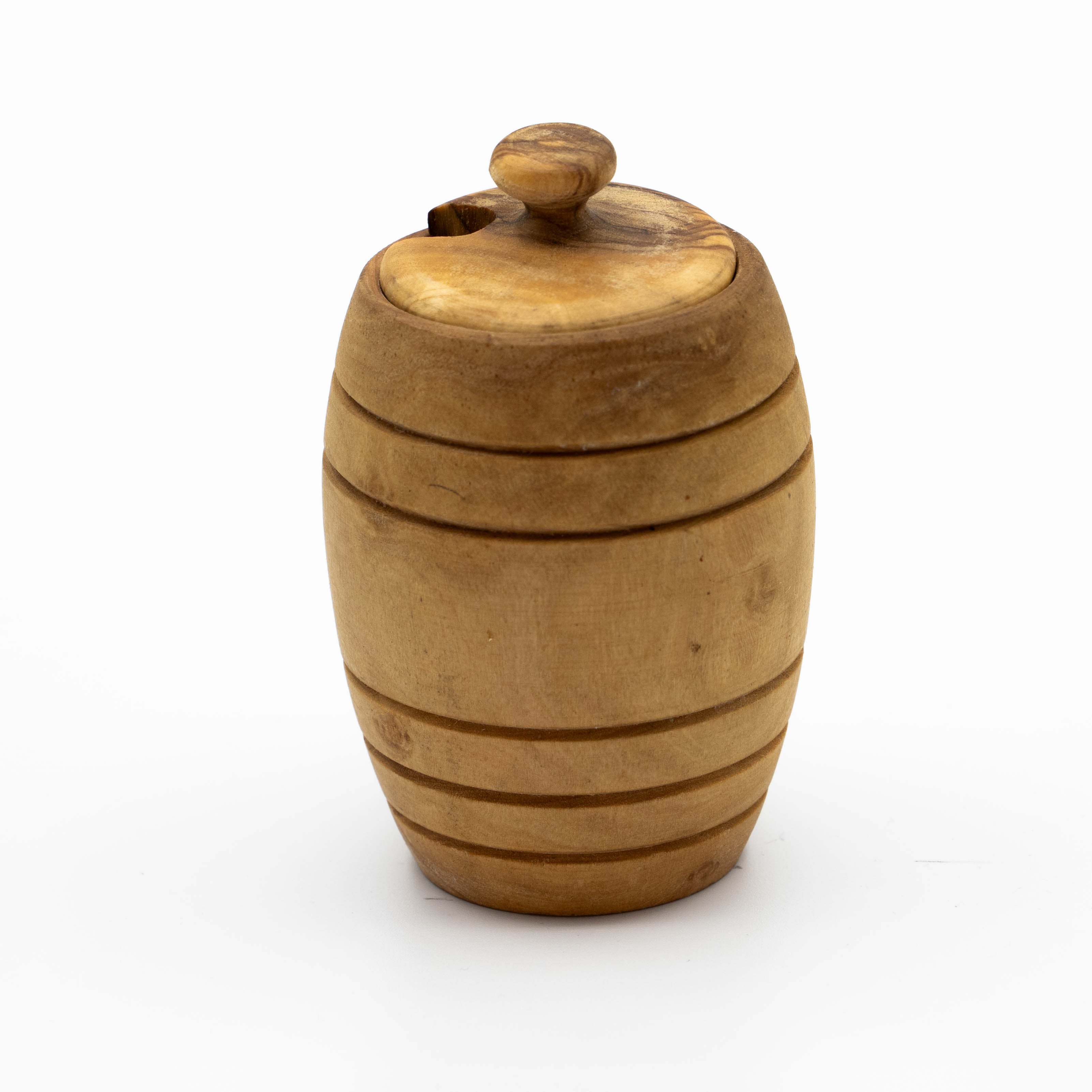 Honigtopf aus Olivenholz