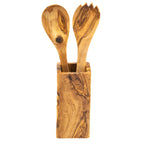 Salatbesteck 2er/3er SET aus Olivenholz