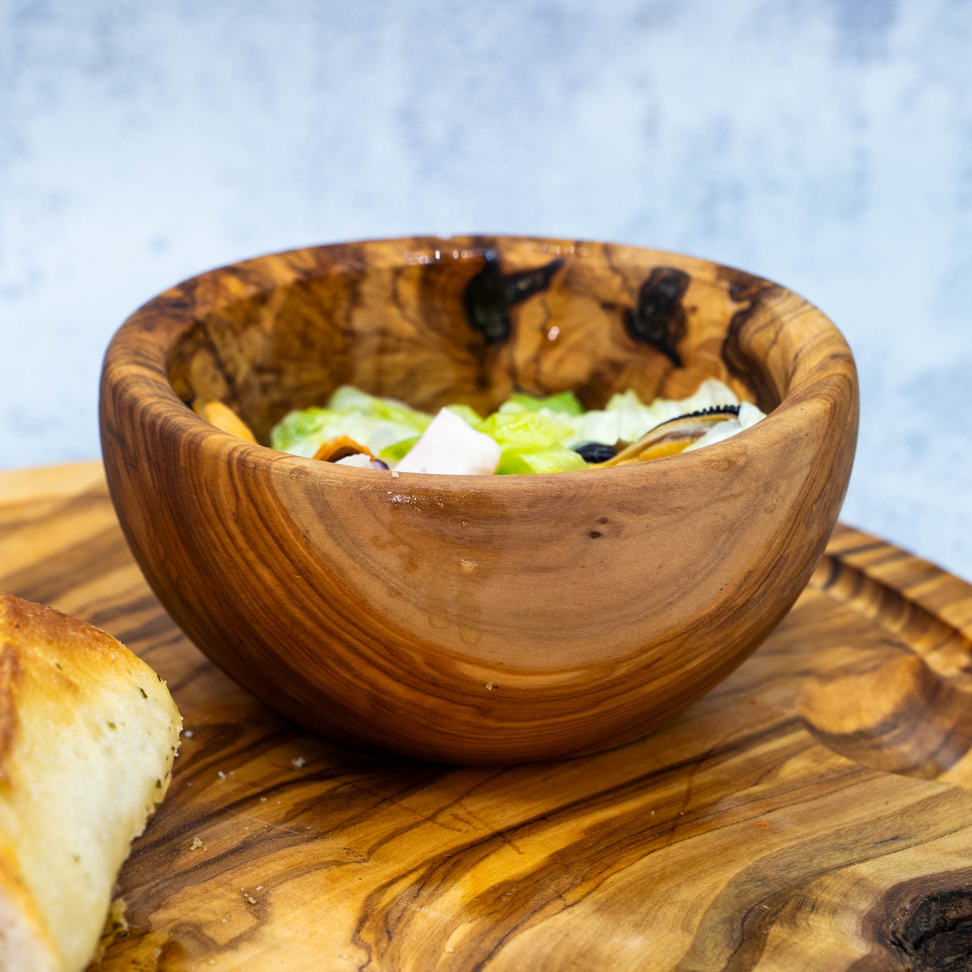 Rechteckiges Schneidebrett aus Olivenholz