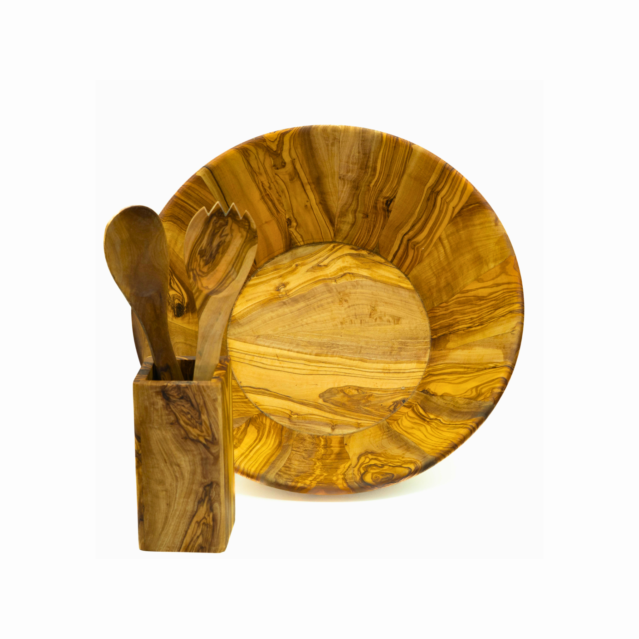 Massive Schalen aus Olivenholz