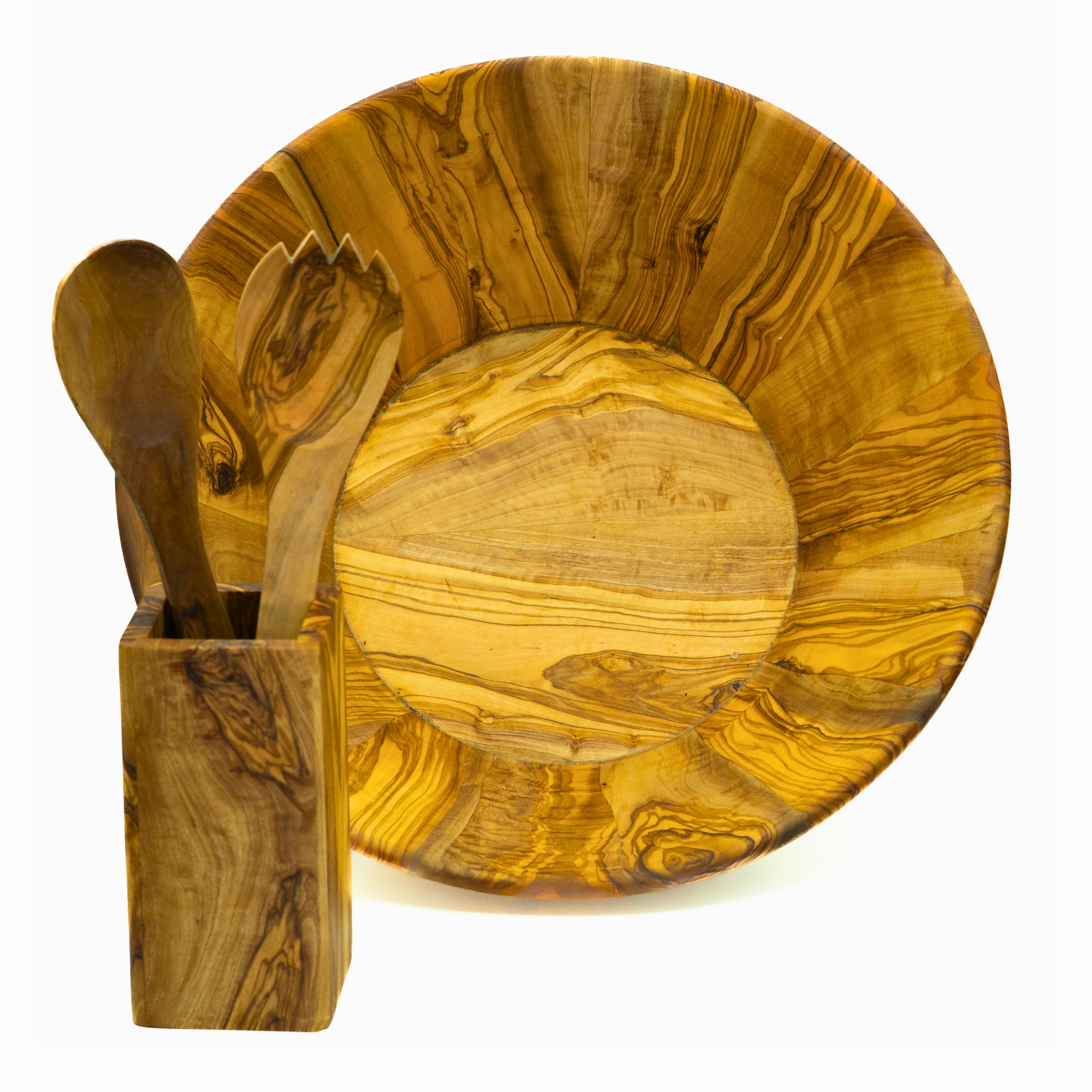 Massive Schalen aus Olivenholz