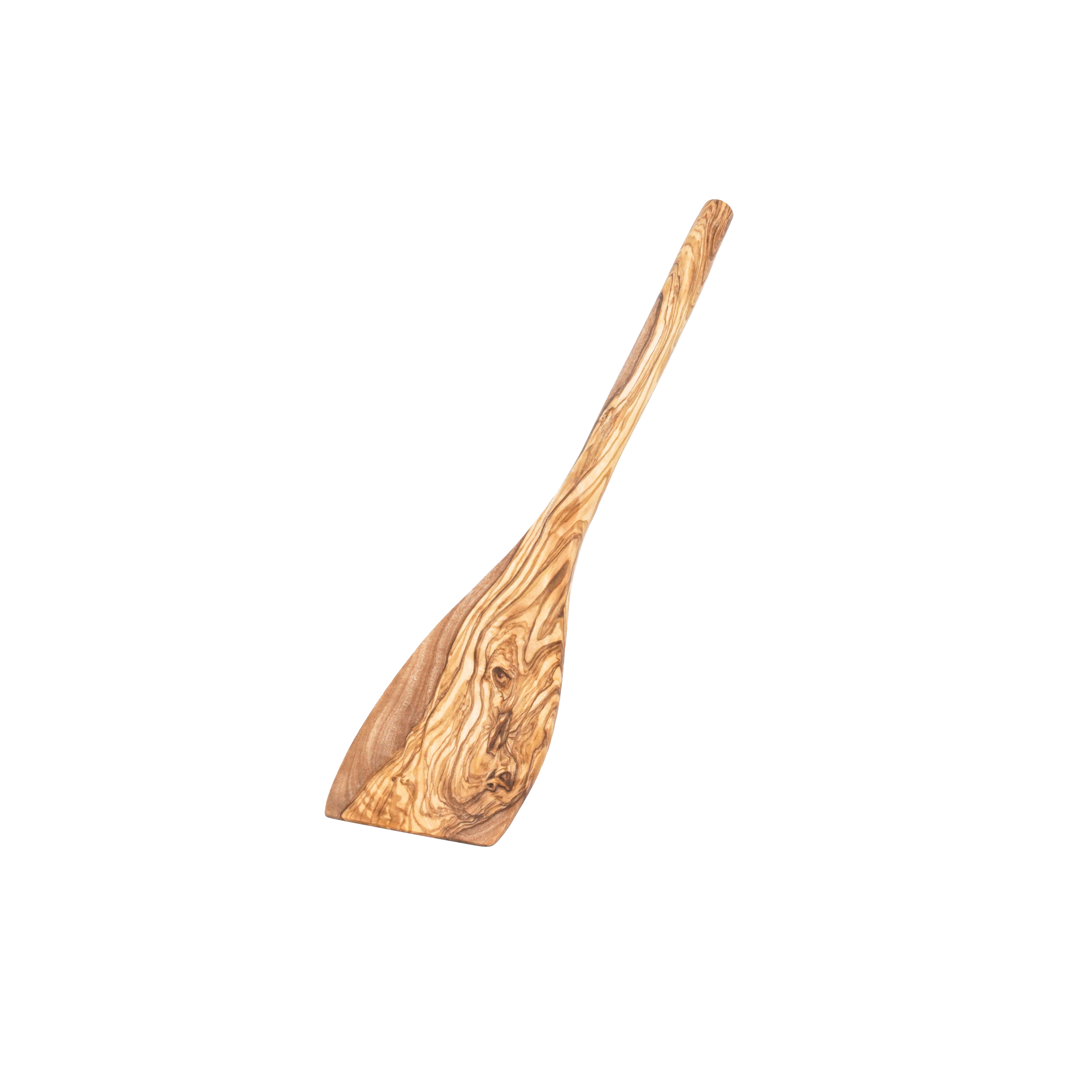 Breiter Pfannenwender aus Olivenholz