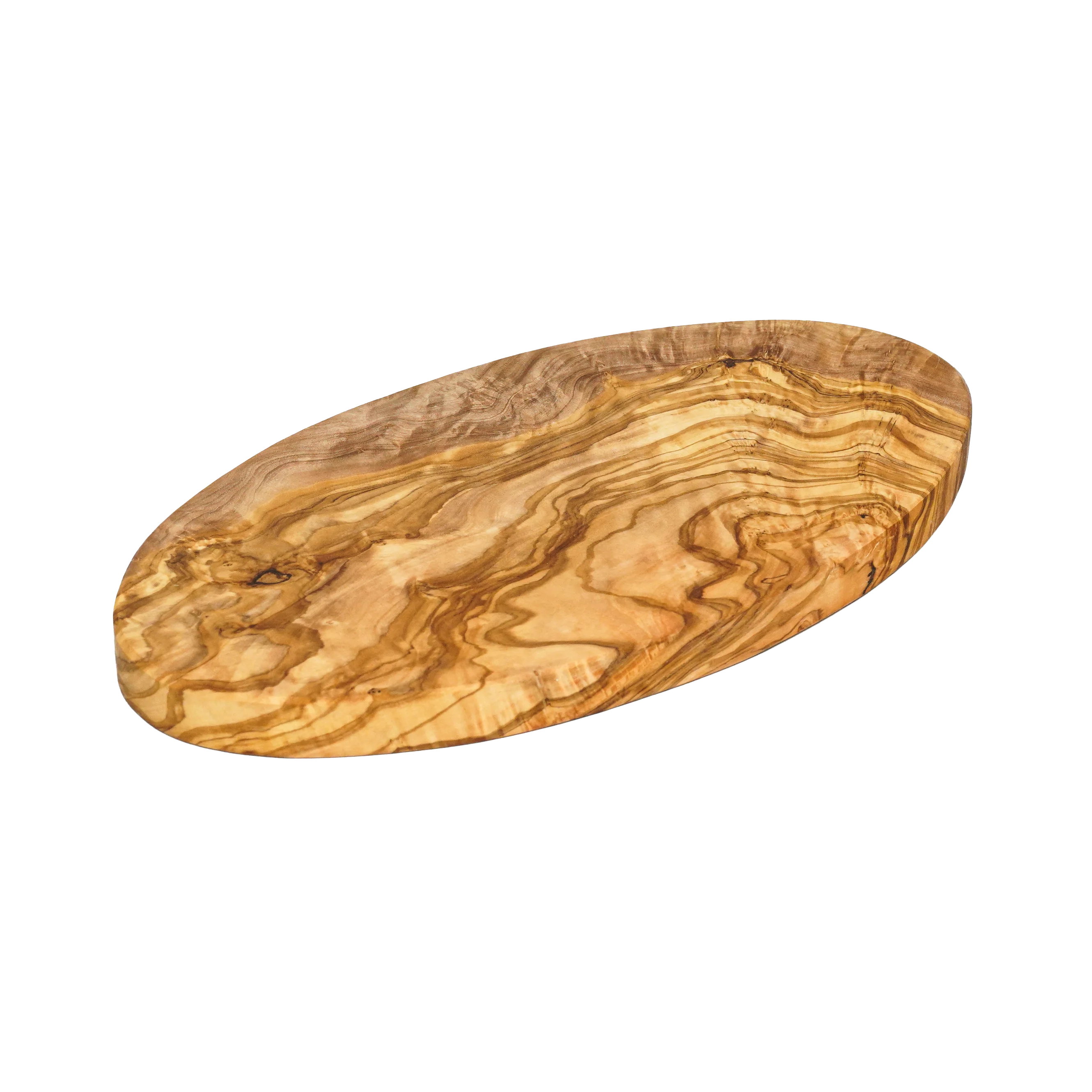 Ovales Schneidebrett aus Olivenholz