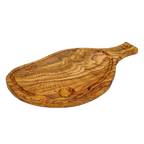 Schneidebrett mit Griff aus Olivenholz