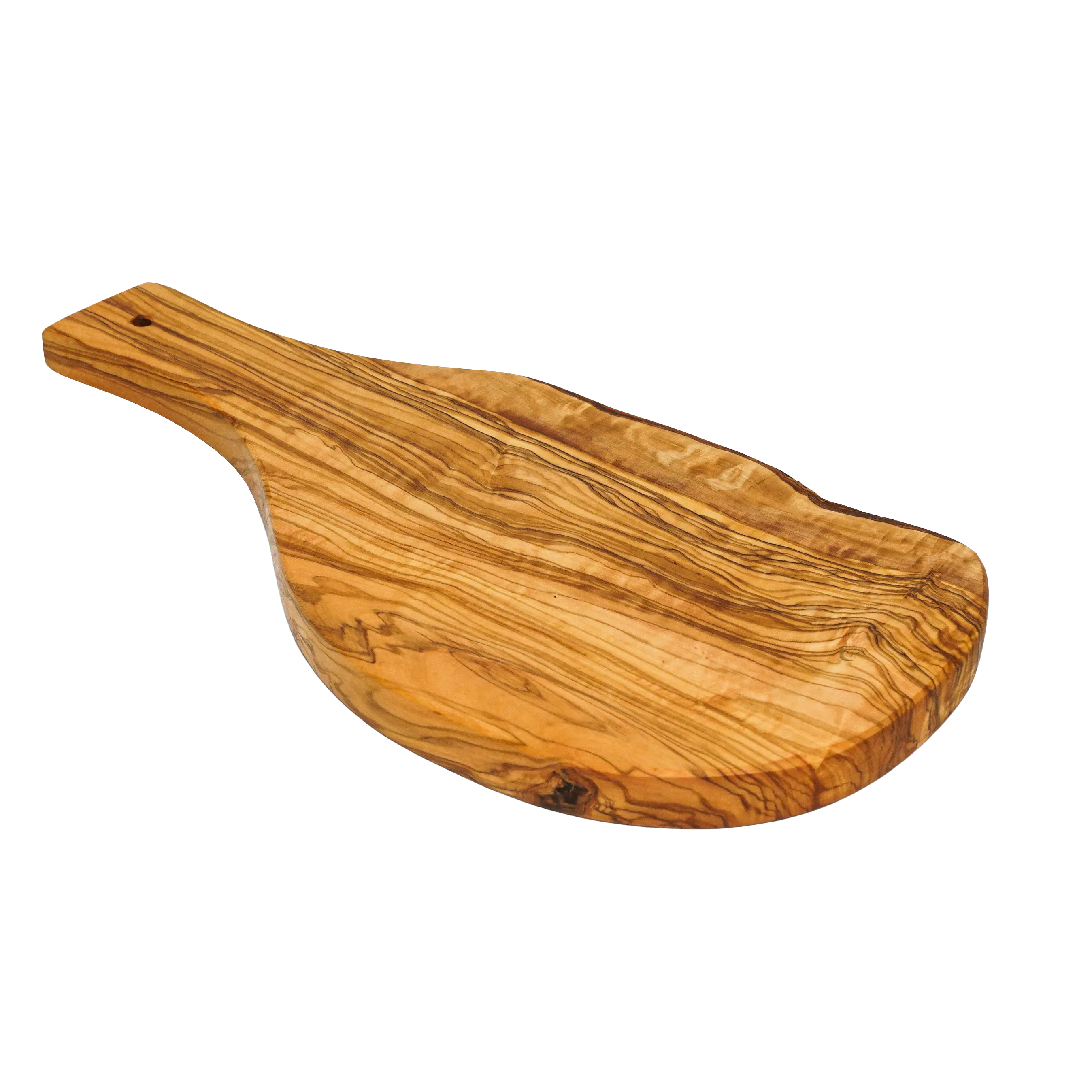 Schneidebrett mit Griff aus Olivenholz