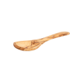 Flacher Schöpflöffel aus Olivenholz