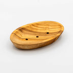 Seifenschale in Runder oder Ovaler Form aus Olivenholz